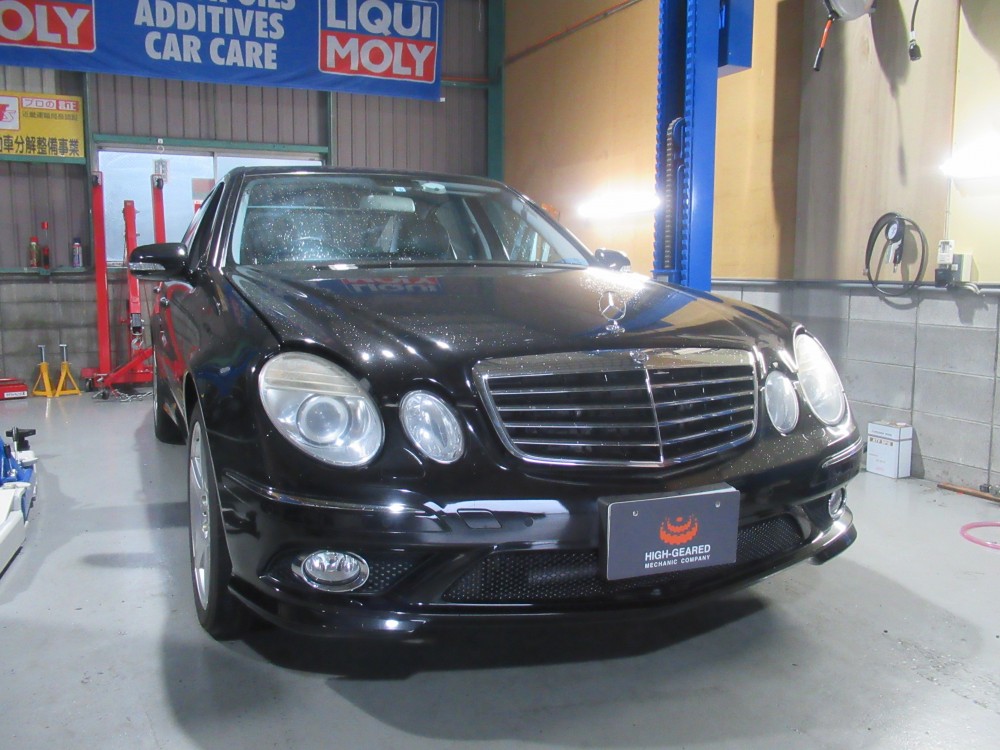 メルセデスベンツ/E550 エンジンチェックランク点灯